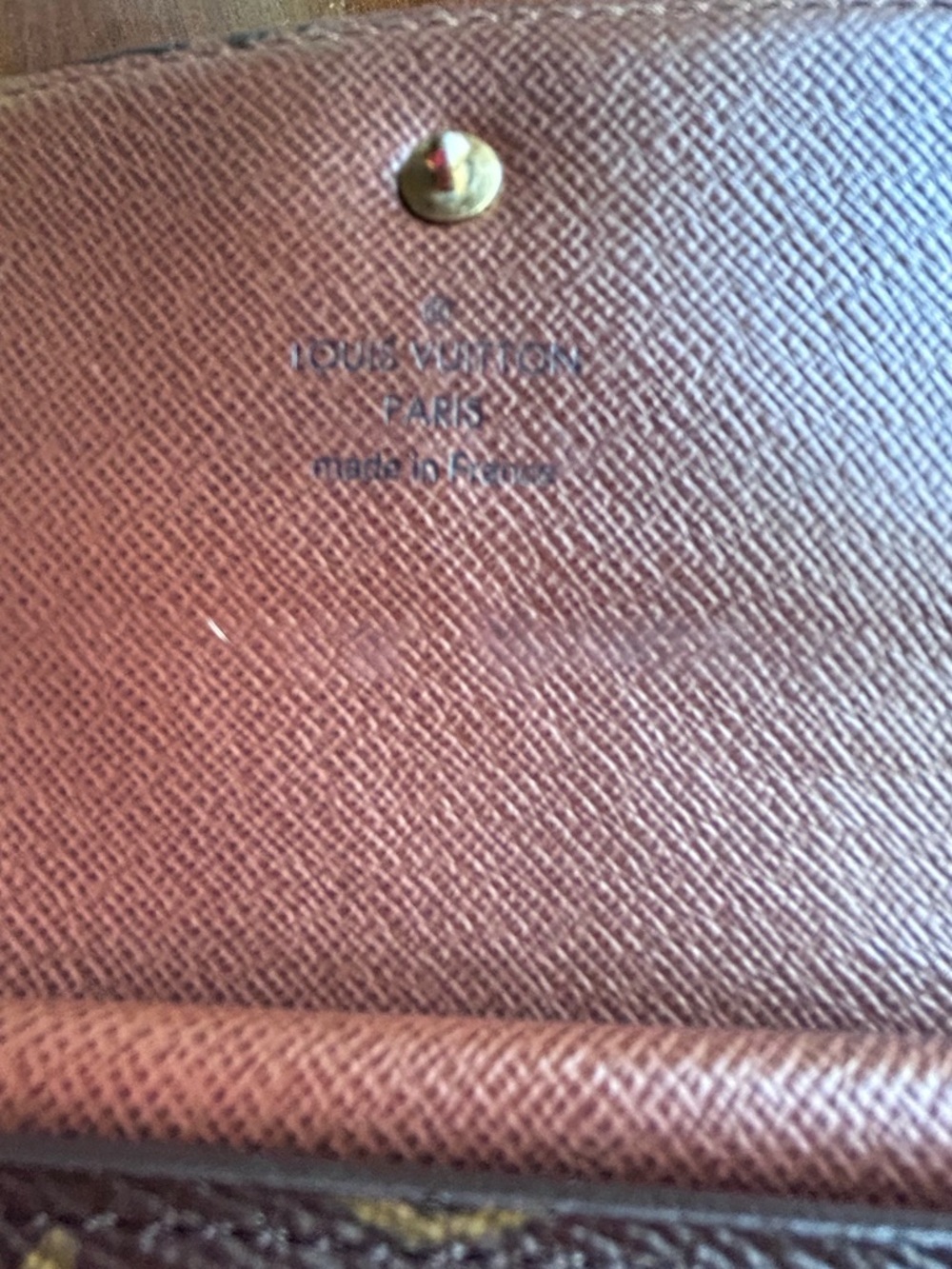 Louis Vuitton Epi Leather Long Wallet Brown Bifold Snap Made in Spain Auth LV - Picture 11 of 17